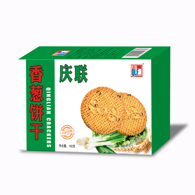 160g庆联香葱饼干