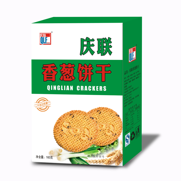 160g庆联香葱饼干