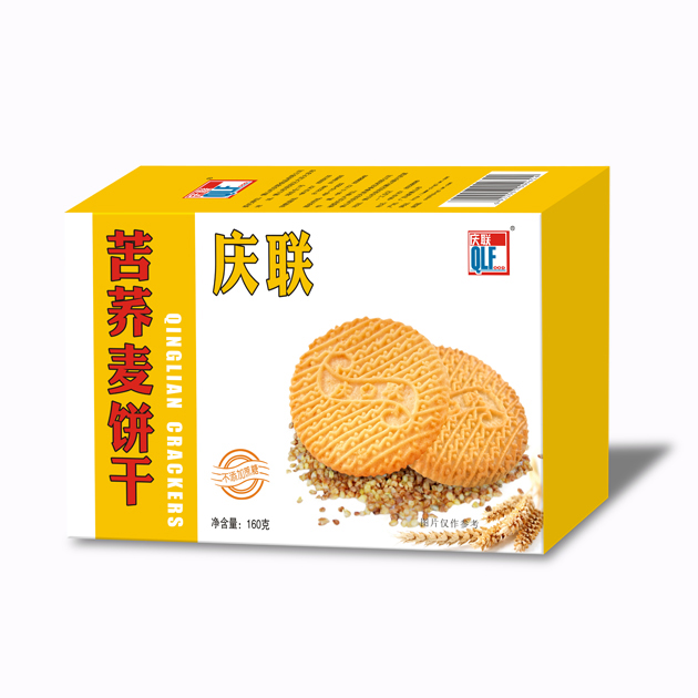 160g庆联苦荞麦饼干