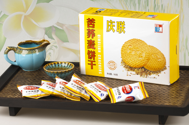 160g庆联苦荞麦饼干