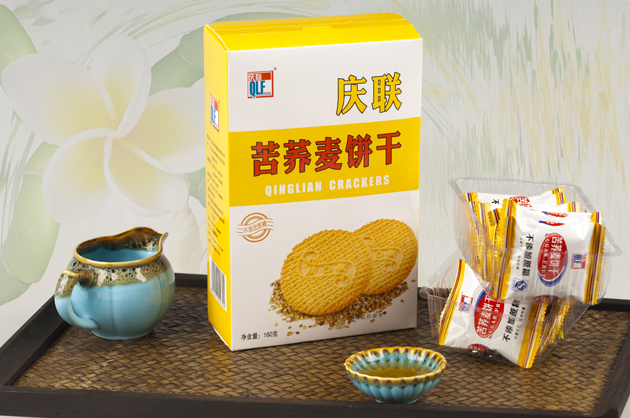 160g庆联苦荞麦饼干