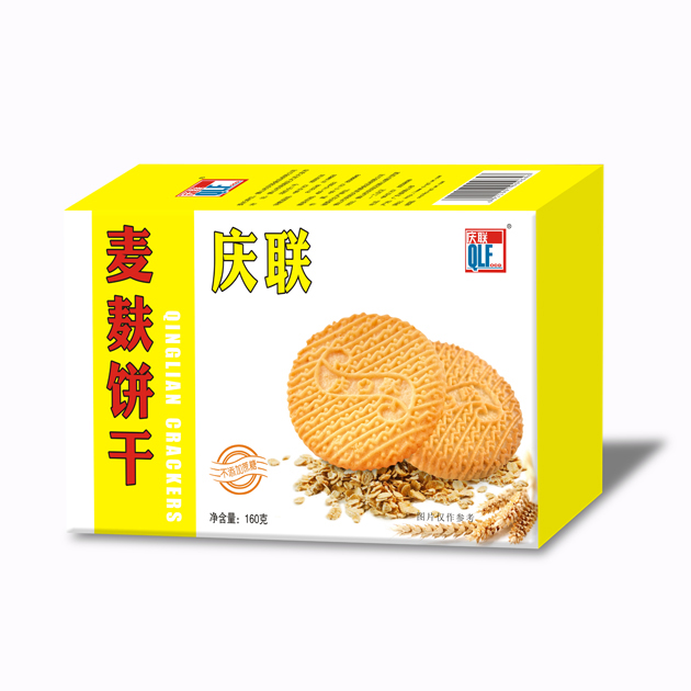 160g庆联麦麸饼干